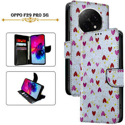 Cutemart Flip Cover for OPPO F29 Pro 5G(White, Pack of: 1)