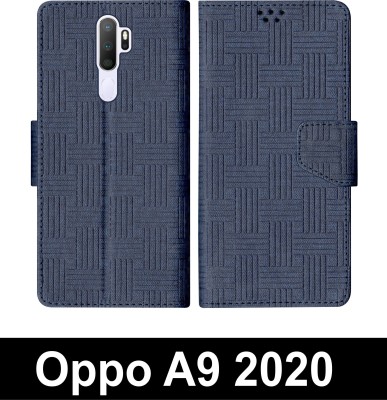 SBMS Flip Cover for Oppo A9 2020(Blue, Shock Proof, Pack of: 1)