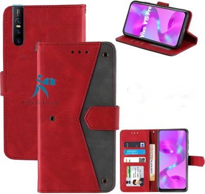 Sasta nd Badia Flip Cover for Vivo V15 Pro(Red, Shock Proof, Pack of: 1)