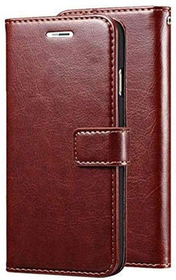 Aarov Flip Cover for Vivo Y300 5G, Vivo V40 Lite 5G(Brown, Dual Protection)