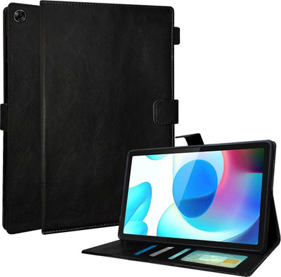 Fastway Flip Cover for Realme Pad 4 10.4 inch(Black, Dual Protection, Pack of: 1)