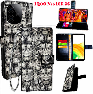 Realgo Flip Cover for IQOO Neo 10R 5G(White, Pack of: 1)