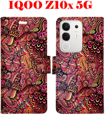Toklot Flip Cover for IQOO Z10X 5G(Red, Pack of: 1)