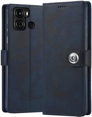 Gaffar Wale Flip Cover for Itel P40(Blue, Dual Protection, Pack of: 1)