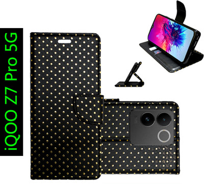 Toklot Flip Cover for iQOO Z7 Pro 5G(Black, Pack of: 1)