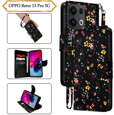 PARGO Flip Cover for OPPO Reno 13 Pro 5G(Black, Pack of: 1)