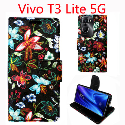 Toklot Flip Cover for Vivo T3 Lite 5G(Black, Pack of: 1)