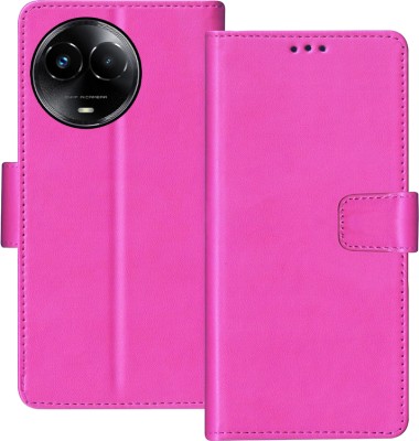 GoPerfect Flip Cover for Realme 11x 5G(Pink, Dual Protection, Pack of: 1)