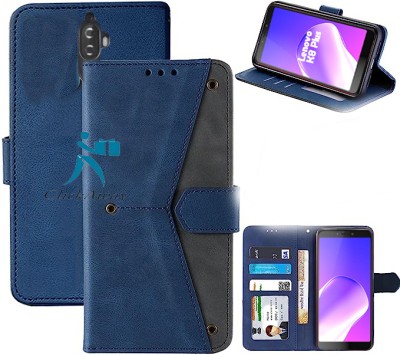 ClickAway Flip Cover for Lenovo K8 Plus | Premium Dual Color Back Cover(Blue, Dual Protection, Pack of: 1)