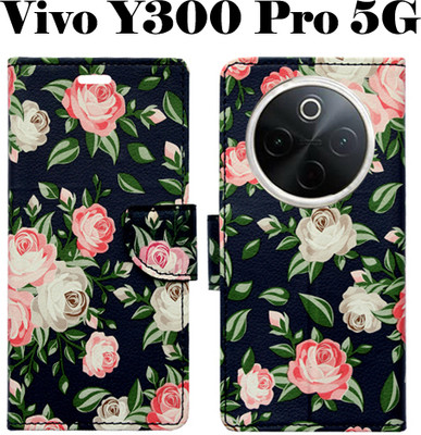 Realgo Flip Cover for Vivo Y300 Pro 5G(Black, Pack of: 1)