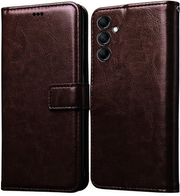 Casotec Flip Cover for Samsung Galaxy F54 5G(Brown, Pack of: 1)