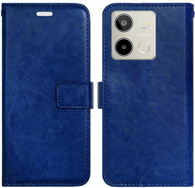 Toklot Flip Cover for Lava Blaze 3 5G(Blue, Pack of: 1)