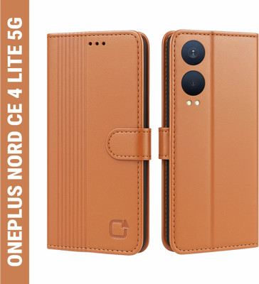 AIBEX Flip Cover for OnePlus Nord CE 4 Lite 5G|Inbuilt Wallet & Card Slots|Premium Leather Magnetic Case(Brown, Card Holder, Pack of: 1)