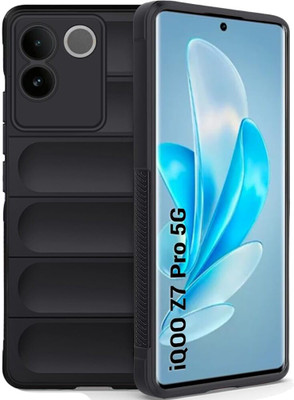 Micvir Back Cover for Vivo T2 Pro 5G(Black, Silicon, Pack of: 1)