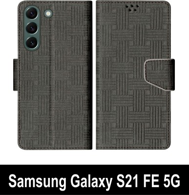 Telecase Flip Cover for Samsung Galaxy S21 FE 5G(Black, Shock Proof, Pack of: 1)