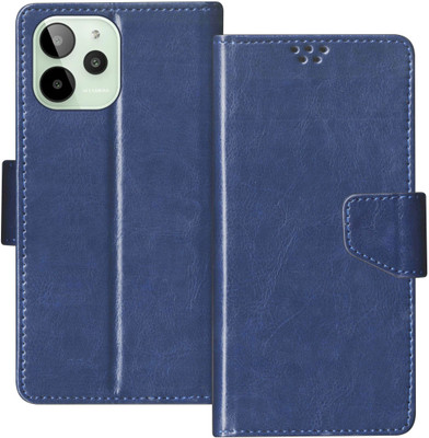 SBMS Flip Cover for Lava Yuva 2 Pro Back Cover Case with Magnatic Closure(Blue, Shock Proof, Pack of: 1)