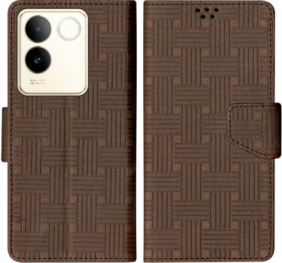 korumacase Flip Cover for Vivo T2 Pro 5G / iQOO Z7 Pro 5G(Brown, Shock Proof, Pack of: 1)