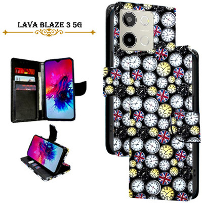 PARGO Flip Cover for Lava Blaze 3 5G(Multicolor, Pack of: 1)