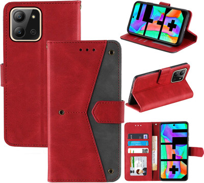 Autofocus Flip Cover for Infinix Hot 11 2022(Red, Camera Bump Protector, Pack of: 1)