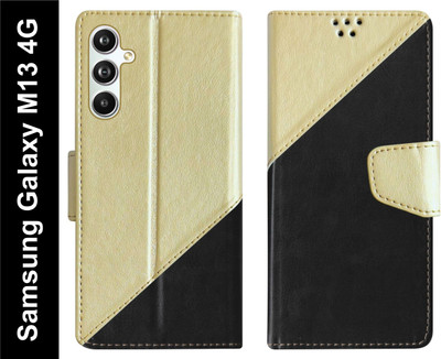 SBMS Flip Cover for Samsung Galaxy M13 4G Back Cover Case with Magnatic Closure(Black, Magnetic Case, Pack of: 1)