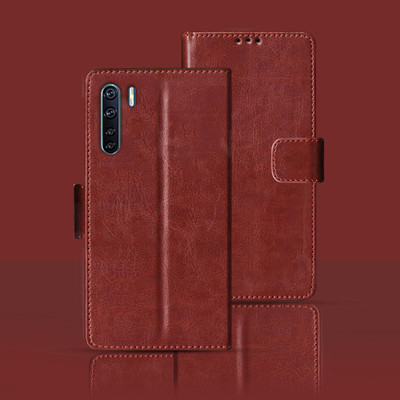 Kalua Mall Flip Cover for OPPO F15(Maroon, Pack of: 1)