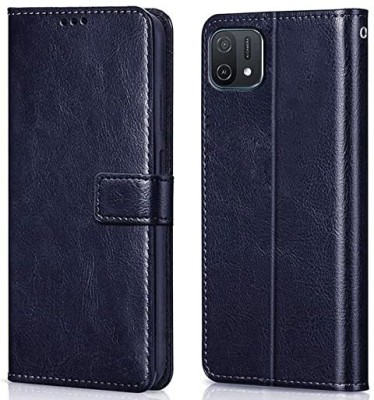 TIRUPATI Flip Cover for Oppo A16k, Premium Segment Exclusive Back Cover(Blue, Dual Protection, Pack of: 1)