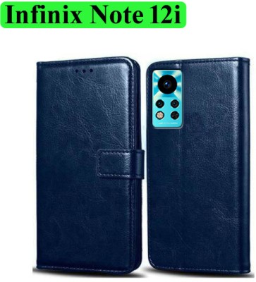 Wynhard Flip Cover for Infinix Note 12i(Blue, Grip Case, Pack of: 1)