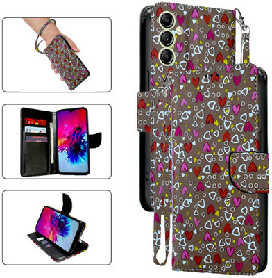 Asmart Flip Cover for Samsung Galaxy F15 5G(Brown, Pack of: 1)