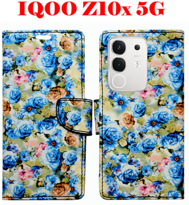 Toklot Flip Cover for IQOO Z10X 5G(Blue, Pack of: 1)
