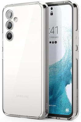 Phone Back Cover Flip Cover for Samsung Galaxy A34 5G(Transparent, White, Grip Case, Pack of: 1)