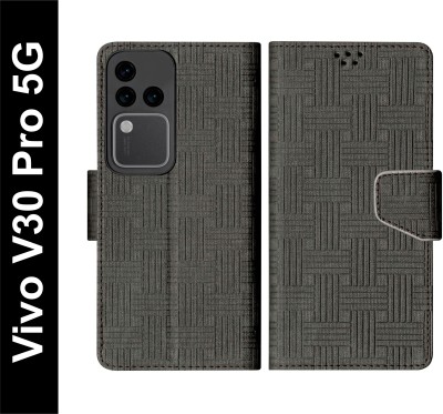 SBMS Flip Cover for Vivo V30 Pro 5G(Black, Shock Proof, Pack of: 1)