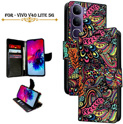 PARGO Flip Cover for Vivo V40 Lite 5G(Multicolor, Pack of: 1)