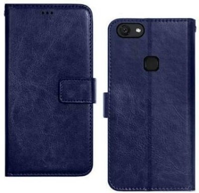 WishDeals Flip Cover for Vivo Y51L 2016 Old Edition(Blue, Dual Protection, Pack of: 1)