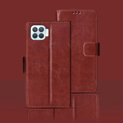 Kalua Mall Flip Cover for OPPO F17 PRO(Maroon, Pack of: 1)
