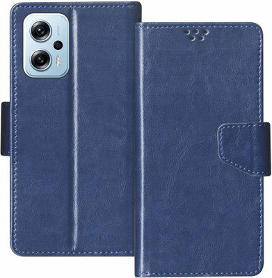 SBMS Flip Cover for Redmi K50i 5G(Blue, Shock Proof, Pack of: 1)
