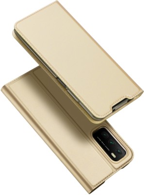 Helix Flip Cover for Xiaomi Redmi 9 Power(Gold, Hard Case, Pack of: 1)