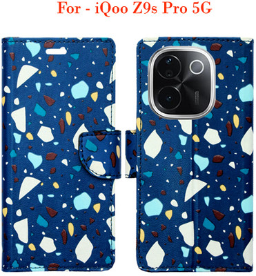 Toklot Flip Cover for iQoo Z9s Pro 5G(Blue)