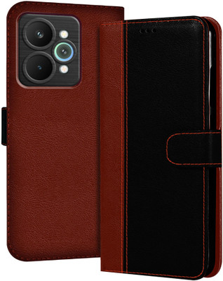 Flipkart SmartBuy Back Cover for RealMe 15 5G(Black, Brown, Dual Protection, Pack of: 1)
