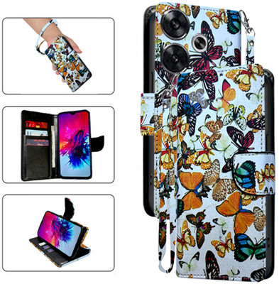 Cutemart Flip Cover for Poco F6 5G(White, Pack of: 1)