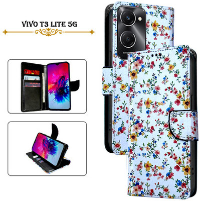 PARGO Flip Cover for vivo T3 Lite 5G(White, Pack of: 1)