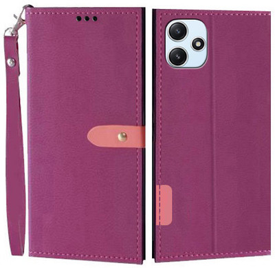 Wynhard Flip Cover for Redmi 12 5G(Pink, Grip Case, Pack of: 1)