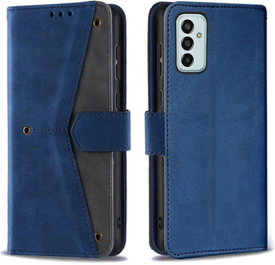 Aarov Flip Cover for Samsung Galaxy F13 4G(Blue, Dual Protection)