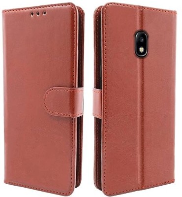 RTEK Flip Cover for Samsung Galaxy J7 Pro(Brown, Shock Proof, Pack of: 1)