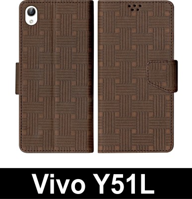 SScase Flip Cover for VIVO Y51L(Brown, Shock Proof, Pack of: 1)