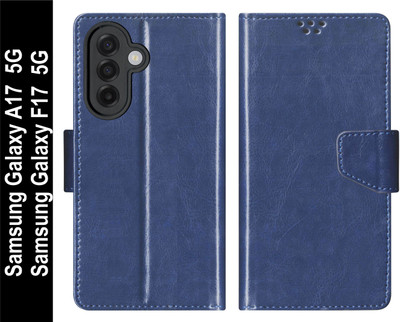 SBMS Flip Cover for Samsung Galaxy A17 5G / Samsung Galaxy F17 5G Back Cover Case(Blue, Shock Proof, Pack of: 1)
