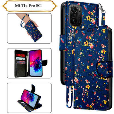 PARGO Flip Cover for Mi 11x Pro 5G(Blue, Pack of: 1)