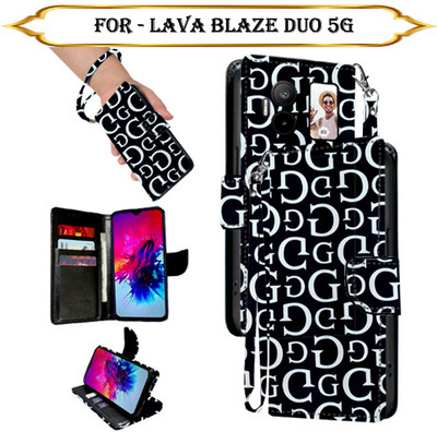 SALGO Flip Cover for Lava Blaze Duo 5G(Multicolor, Pack of: 1)