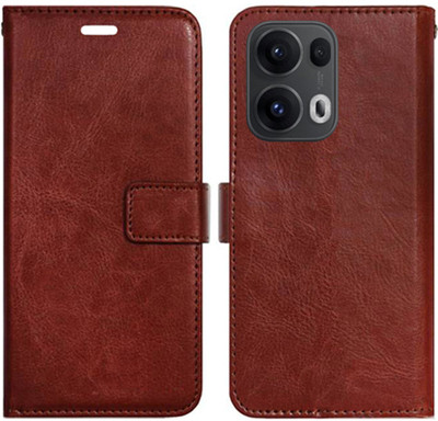 Toklot Flip Cover for OPPO Reno 13 Pro 5G(Brown, Pack of: 1)