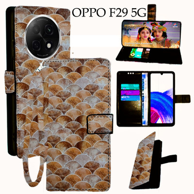 Vacko Flip Cover for Oppo F29 5G(Yellow, Pack of: 1)