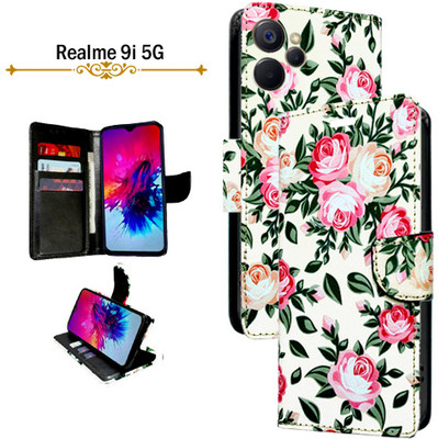 Asmart Flip Cover for Realme 9i 5G(White, Pack of: 1)